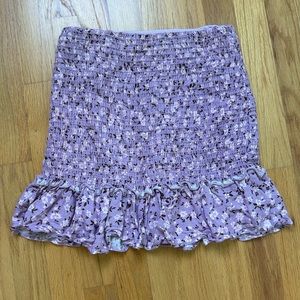 Heatherly floral stretch miniskirt